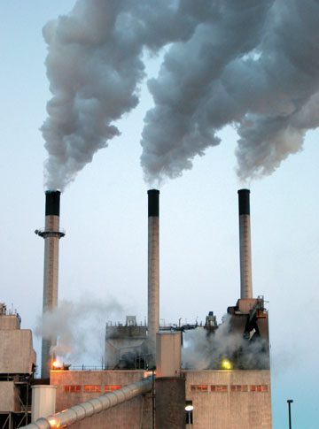 A coal-fired power plant